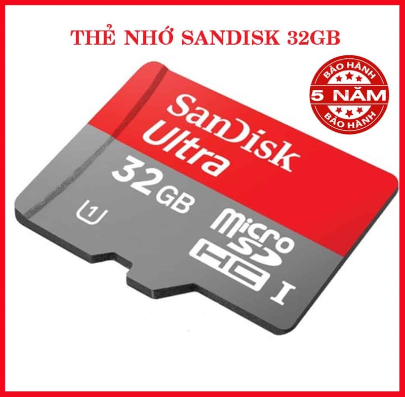 Thẻ Nhớ MicroSD SanDisk Ultra 32GB 100MB/s - Hàng Chính Hãng