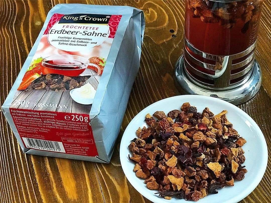 Trà Hoa Quả Kings Crown Erdbeer-Sahne 250g - Đức (Hương Kem dâu )