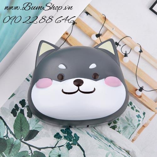 Khay gương đựng lens cún con siêu xinh
