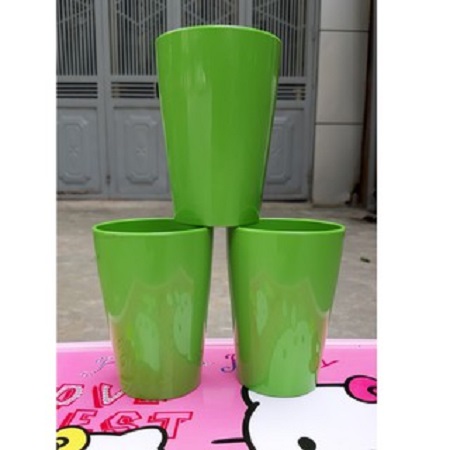 Combo 10 cốc nhựa phíp 250ml song long - màu xanh