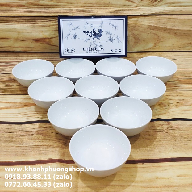 chén cơm sứ trắng Minh Long 11.5cm - chén cơm sứ minh long