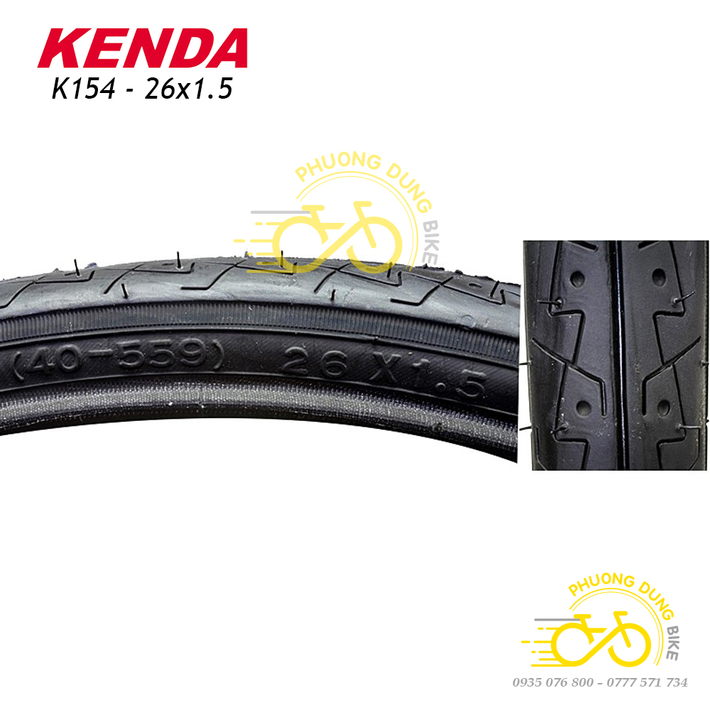 Lốp (Vỏ) xe đạp MTB KENDA VN K154 26x1.5 - 1 Cái