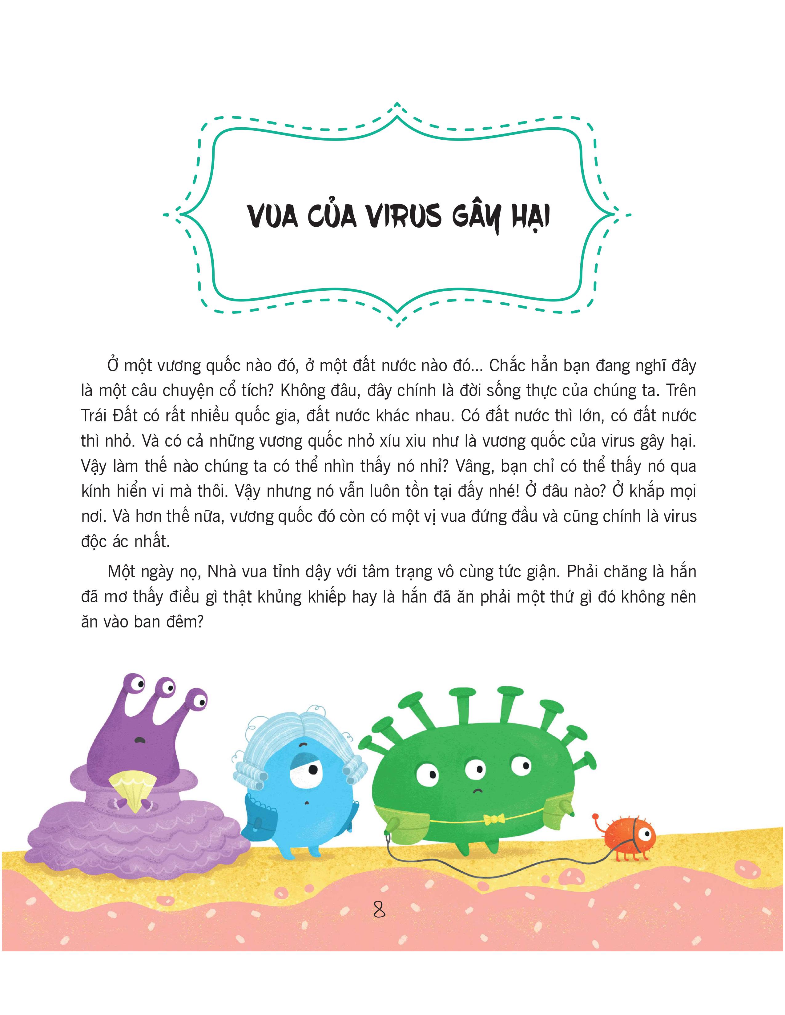 Sách thiếu nhi - Sợ Gì Virus Và Vi Khuẩn