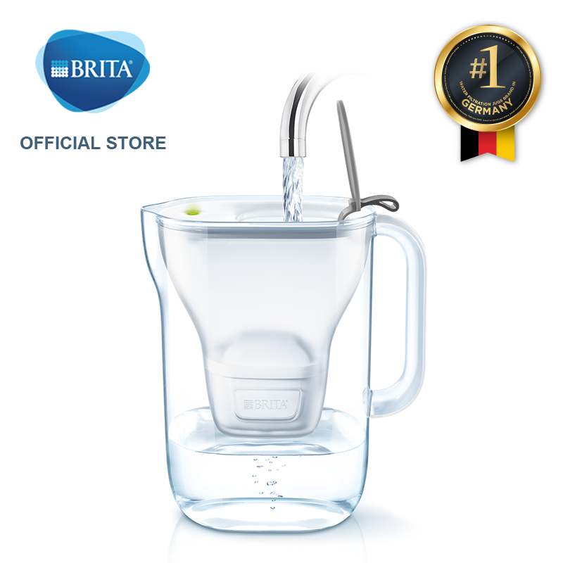 Brita Style Gray 2.4L Water Filter (with 1 Maxtra+ & Smartlight Filter Core Available) - Brand from Germany