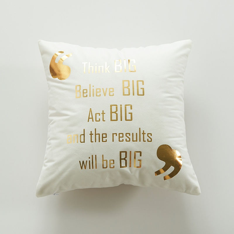 [HCM]Vỏ Gối Tựa Lưng Bronzing Lazer Nền Trắng Thiết Kế Đơn Giản Hiện Đại