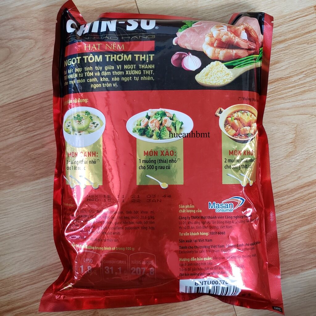 Hạt Nêm Chinsu 2Kg Ngọt Tôm Thơm Thịt ( DATE MỚI)