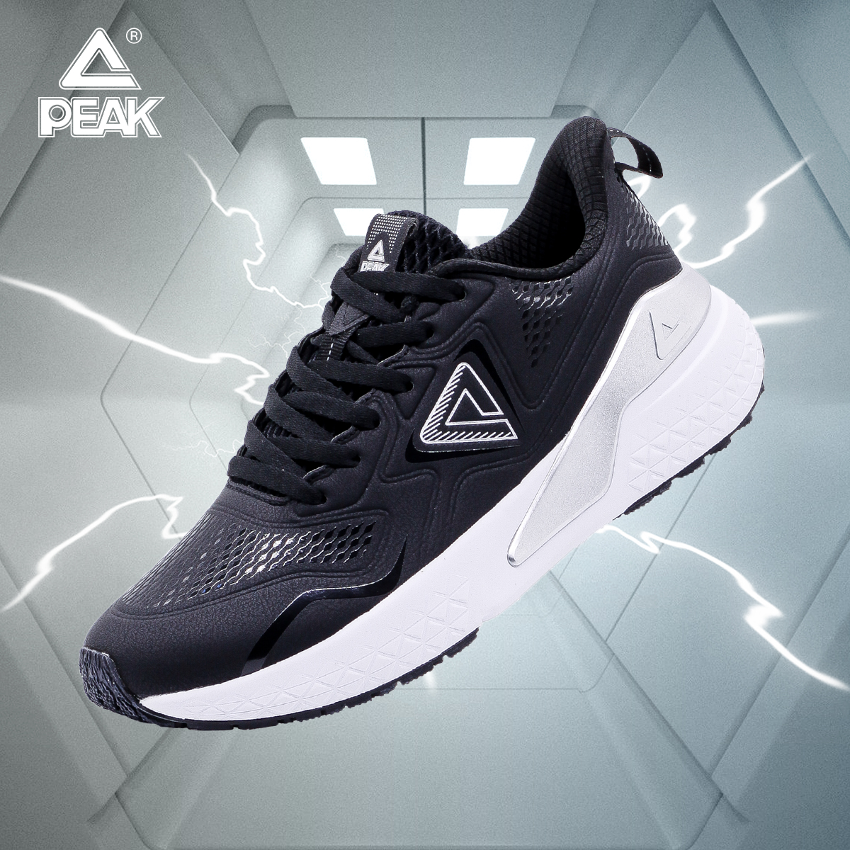 ️Giày Chạy Bộ Nam PEAK MD Jacquard Running E223211H