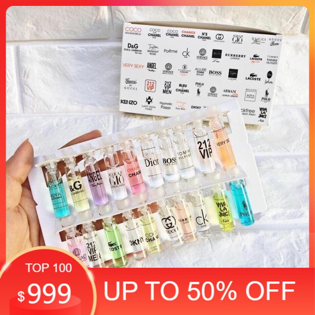 [THANH LÝ GIÁ SHOCK] Set Bộ Test Nước Hoa 20 Chai (2ml/Chai)