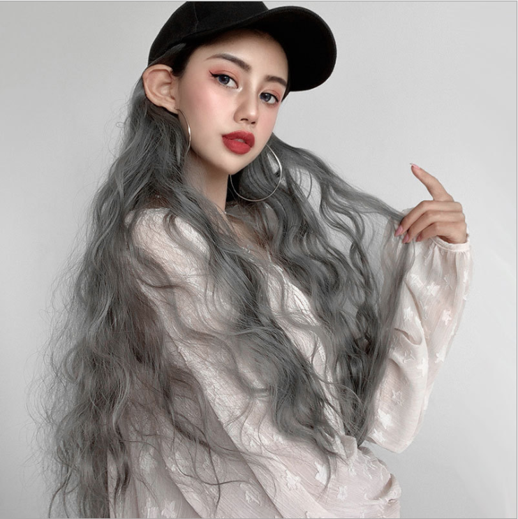 [TẶNG LƯỚI] Nón mũ tóc giả cả đầu xoăn Hàn Quốc