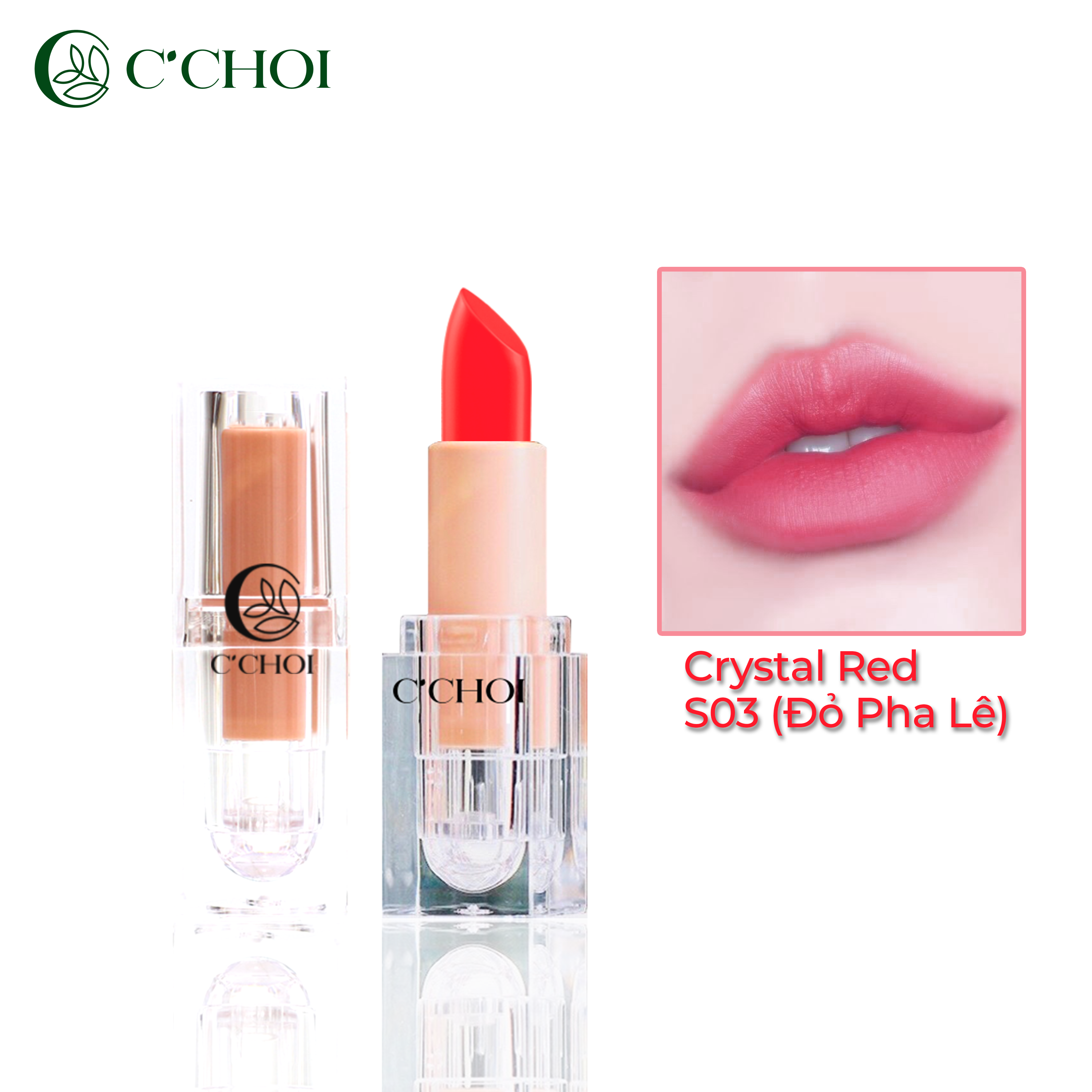 Son dưỡng môi Saffron Color C’Choi (có 3 màu)
