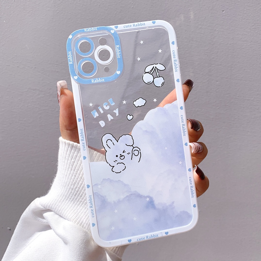 Ốp Lưng Silicon Chống Sốc Viền Nổi Cloud Sky
