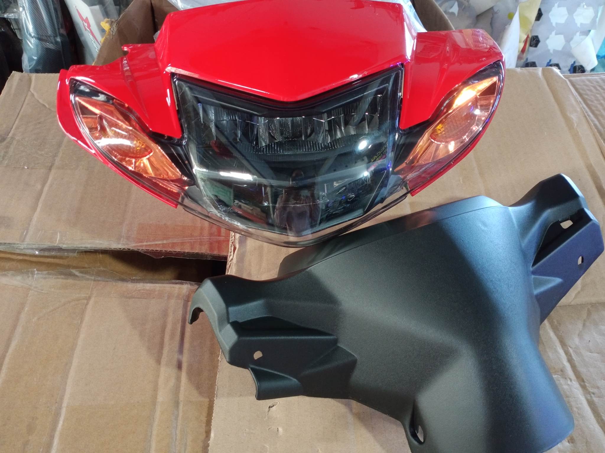 Trọn bộ Đầu đèn 2 tầng lắp Sirius 50-110cc