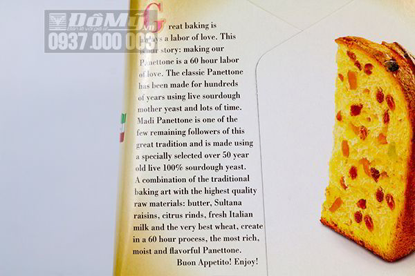 Bánh mì Gran Panettone MADI từ Ý - 1kg (2023)
