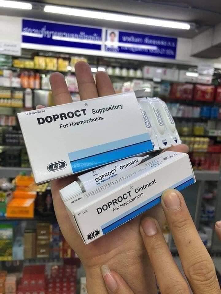 Combo Hộp bôi đặt trĩ Thái Lan DOPROCT