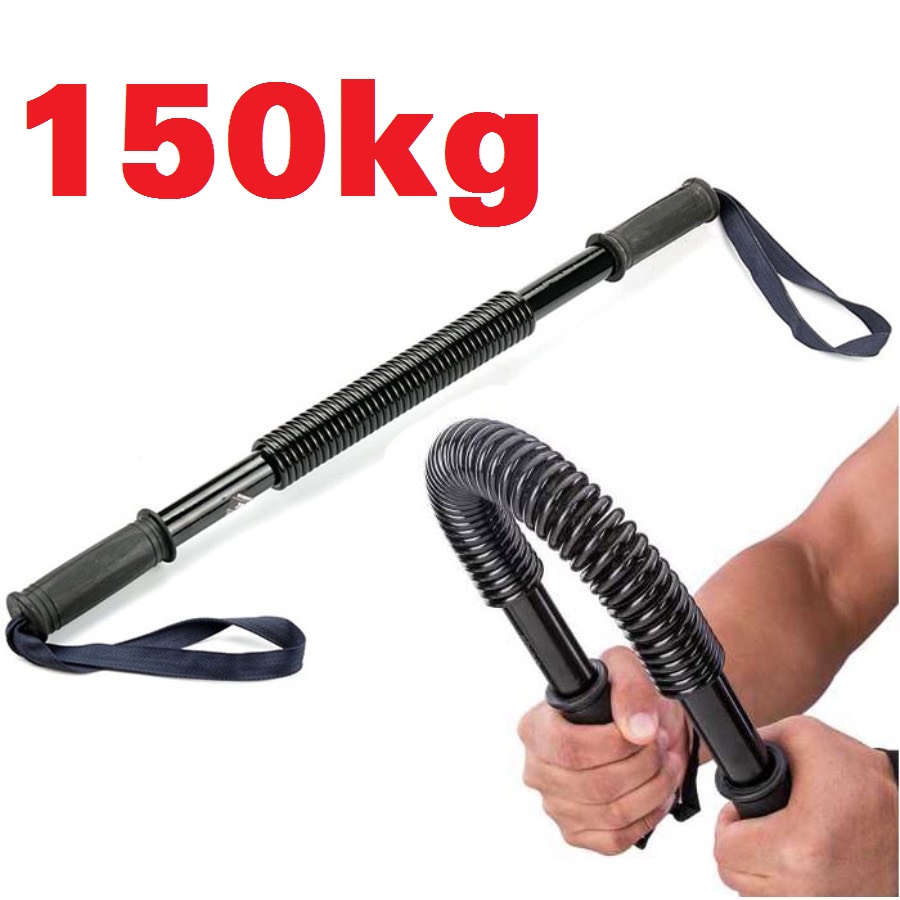 Gậy lò xo tập cơ tay - ngực, tập cơ tay, dụng cụ tập tạ, gậy bẻ cơ tay lò xò chính hãng cao cấp sp043 - gậy bẻ tập cơ tay power, gậy lò xo tập gym hiệu quả tại nhà lực từ 30 đến 50kg