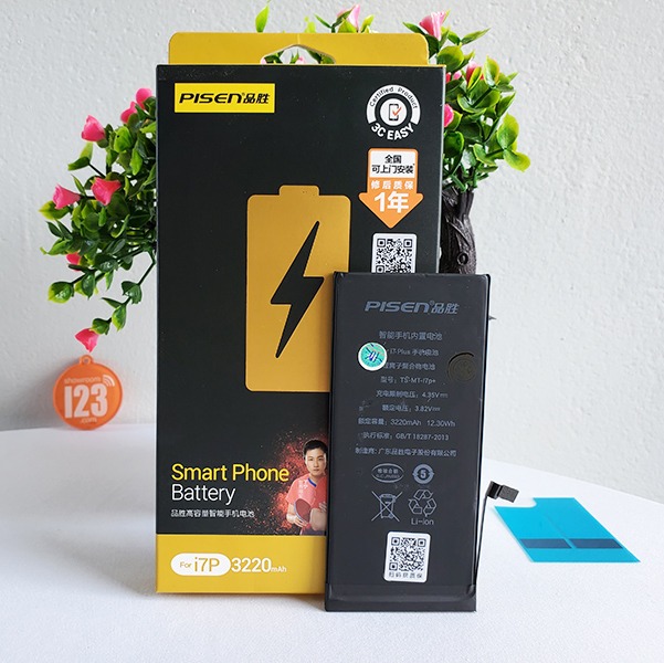 Pin ip7 plus dung lượng cao 3220mah pin pisen chính hãng bảo hành 12 tháng toàn quốc bảo hành 12 tháng