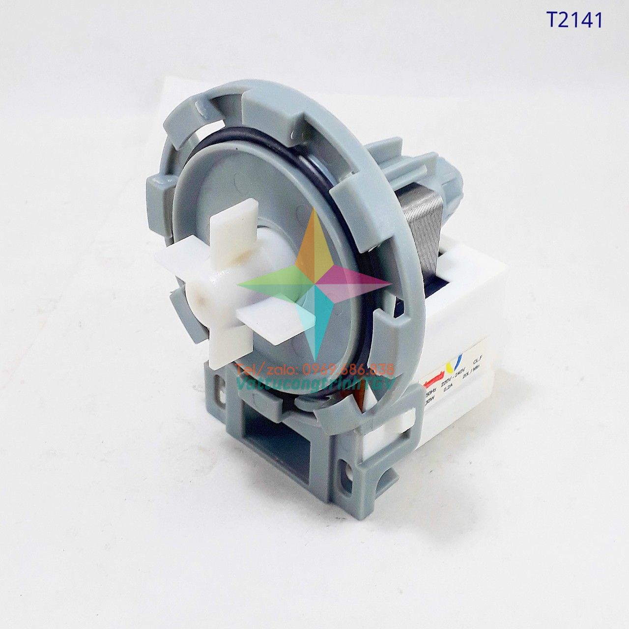 Bơm xả máy giặt BEKO của ngang 8 chân cài