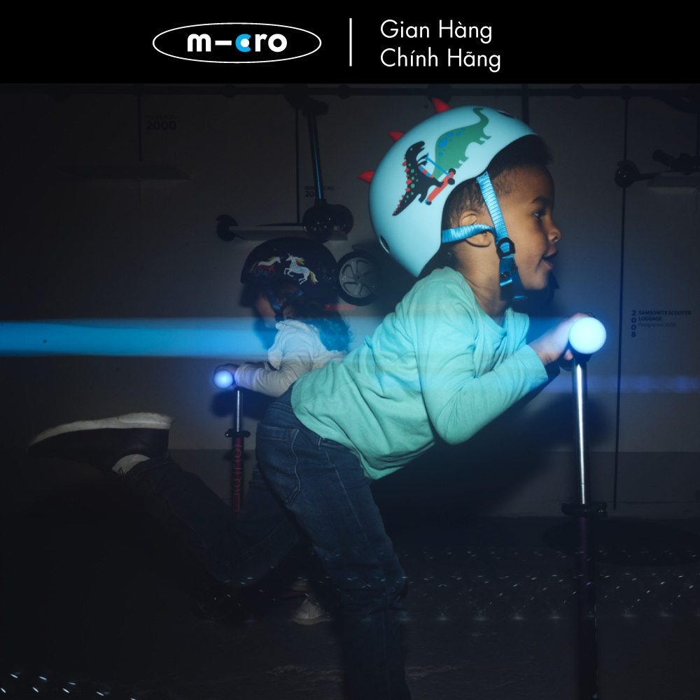 Xe trượt scooter Micro Mini Deluxe Magic (phiên bản tay cầm và bánh xe đèn LED)