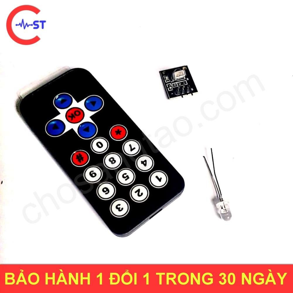 Remote + LED hồng ngoại và Module thu - Kèm dây
