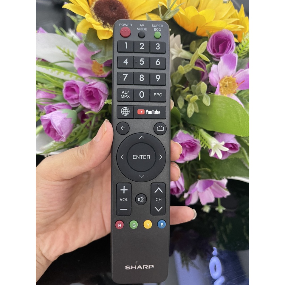 REMOTE điều khiển tivi SHARP 4K- KHÔNG VOICE