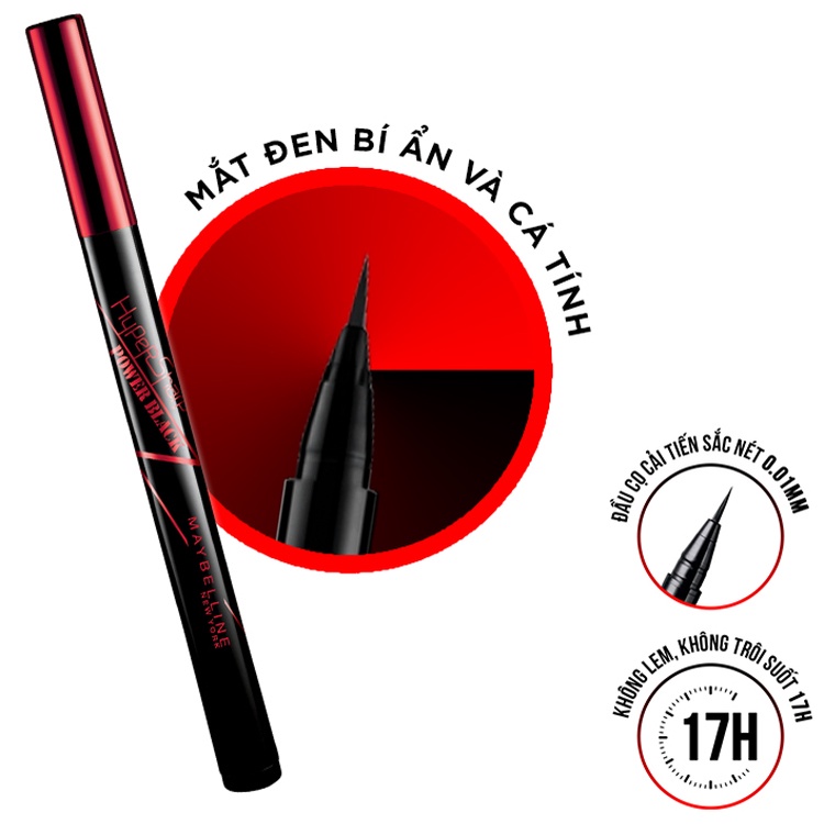 Bút Kẻ Mắt Nước Maybelline Hyper Sharp Power Black