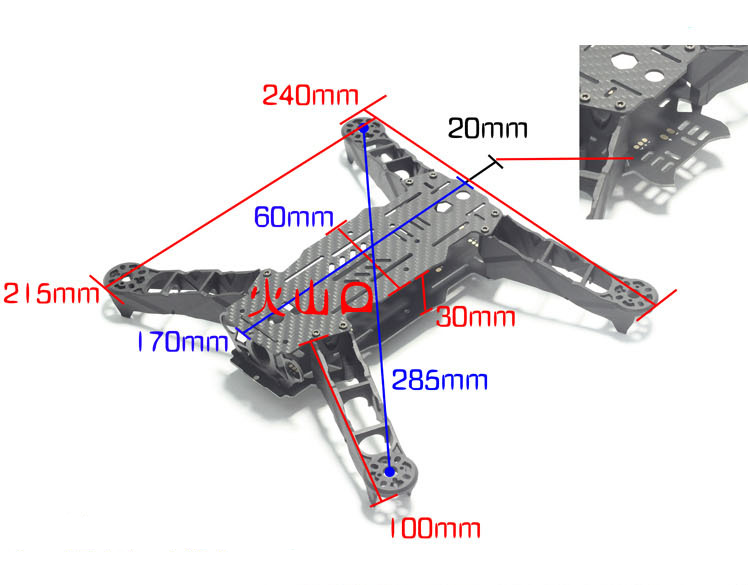 Bộ kit Quadcopter Enzo 250/330