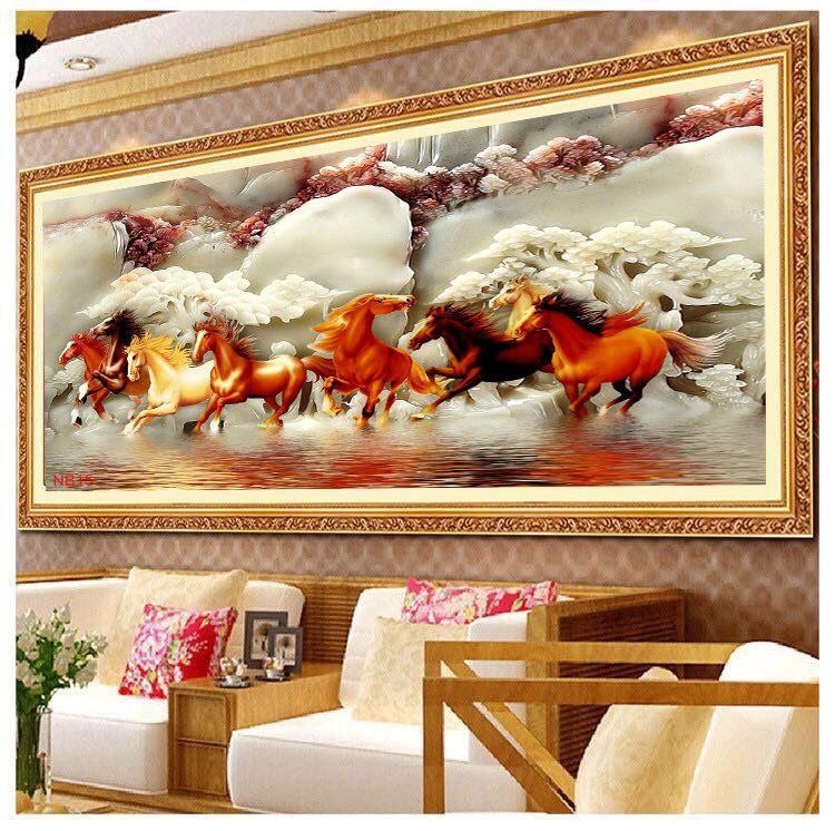 Tranh treo tường Mã Đáo Thành Công/Gỗ MDF Hàn Quốc chống ẩm mốc, mối mọt MĐ2