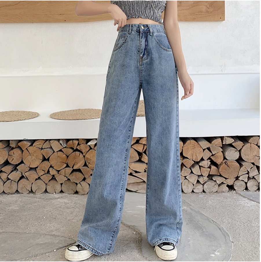[HCM]➤➤➤ Flash Sale 1k ➤➤➤ QUẦN JEANS NỮ ỐNG SUÔNG TRƠN DÀI MÀU XANH BẠC BẼO NHƯ CUỘC ĐỜI GEN Z CHẰM ZN