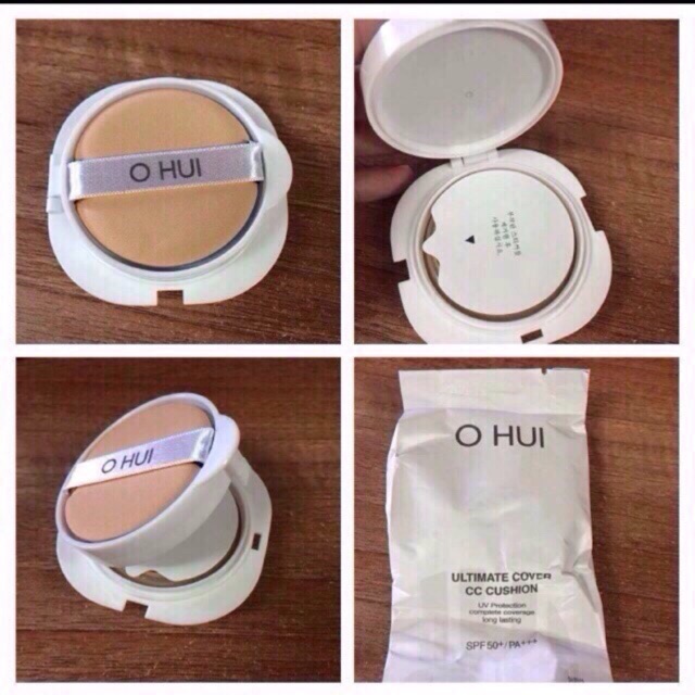 Lõi sơ cua CC Cushion Ohui 15g có bông phấn, cam kết sản phẩm đúng mô tả, chất lượng đảm bảo