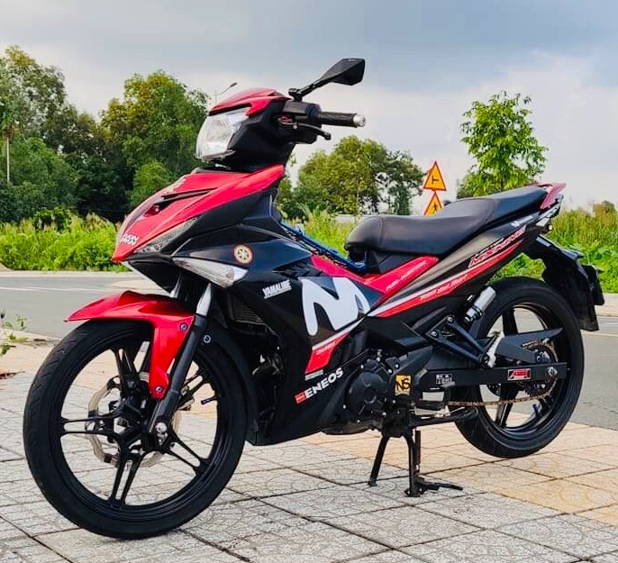 Tem rời Ex 150 Movistar dán xe đen mặt nạ đỏ