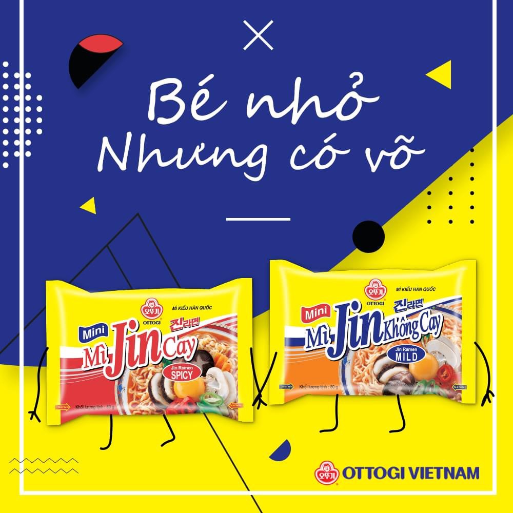 Combo 10 gói - Mini Mì Jin Cay 80g (VN)