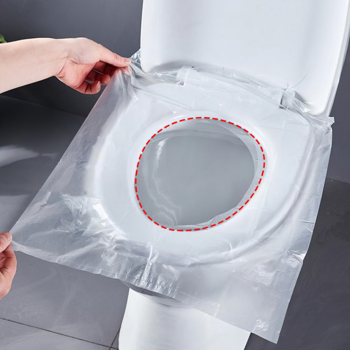 50 Miếng Giấy Lót Bồn Cầu Phủ Toilet Dùng 1 Lần - BEAU4