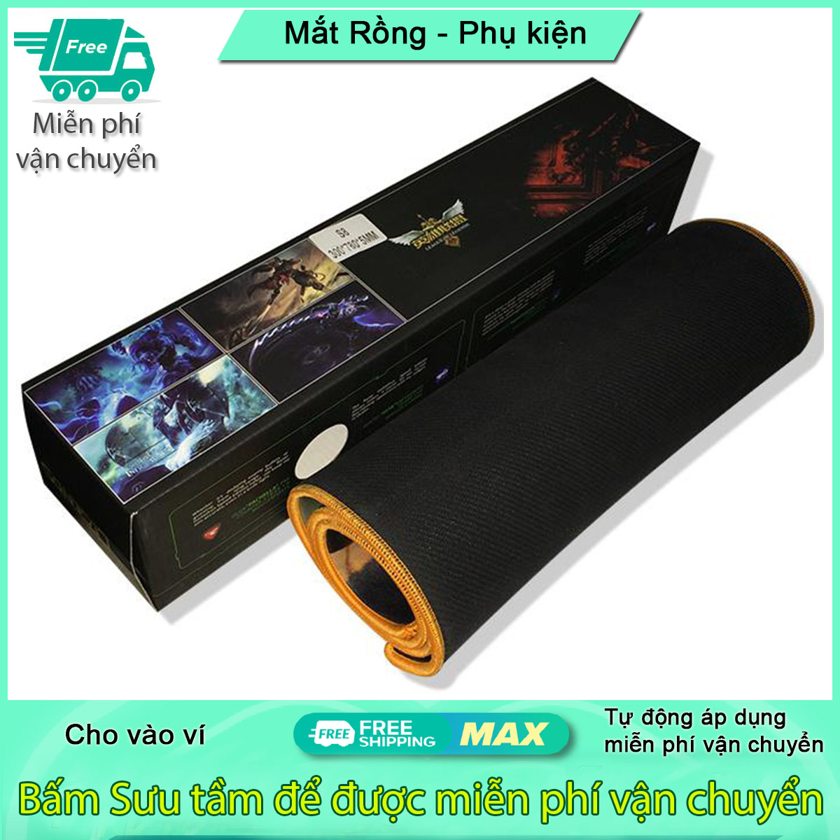 Miếng lót chuột siêu lớn chuyên Game S8 30x78x0.5cm có độ bám (FullBox), Bàn di chuột, mouse pad