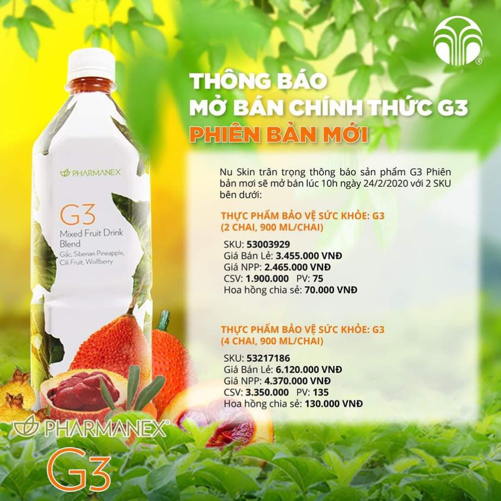 [HCM]Nước gấc G3 Nuskin
