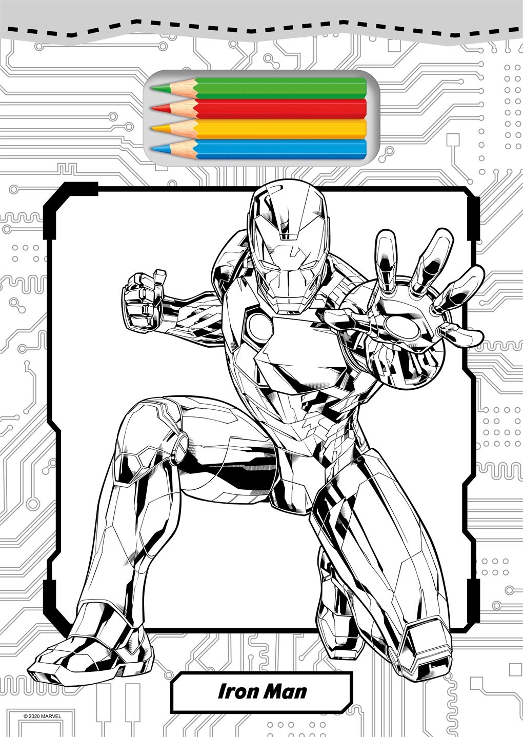 Sách tô màu cho bé Marvel: Tear Off Colouring - BOOKMEDI