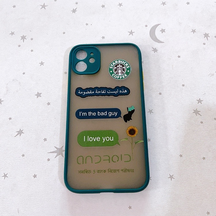 Ốp nhám viền màu iPhone 11