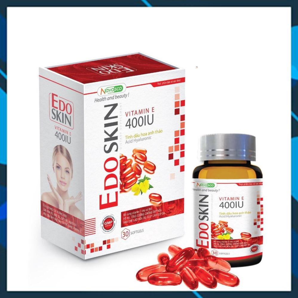 VITAMIN E ĐỎ EDOSKIN-Tinh dầu hoa anh thảo- hỗ trợ chống oxy hóa