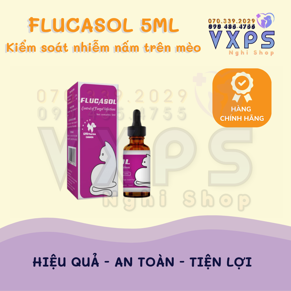 [GIẢM ĐẾN 20% Ở XU] Dung dịch cho mèo bị nấm flucasol