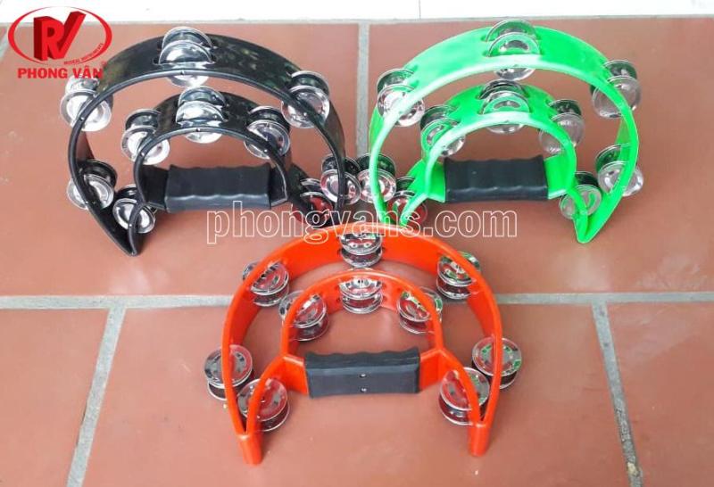 Trống tambourine xắc xô nhiều màu