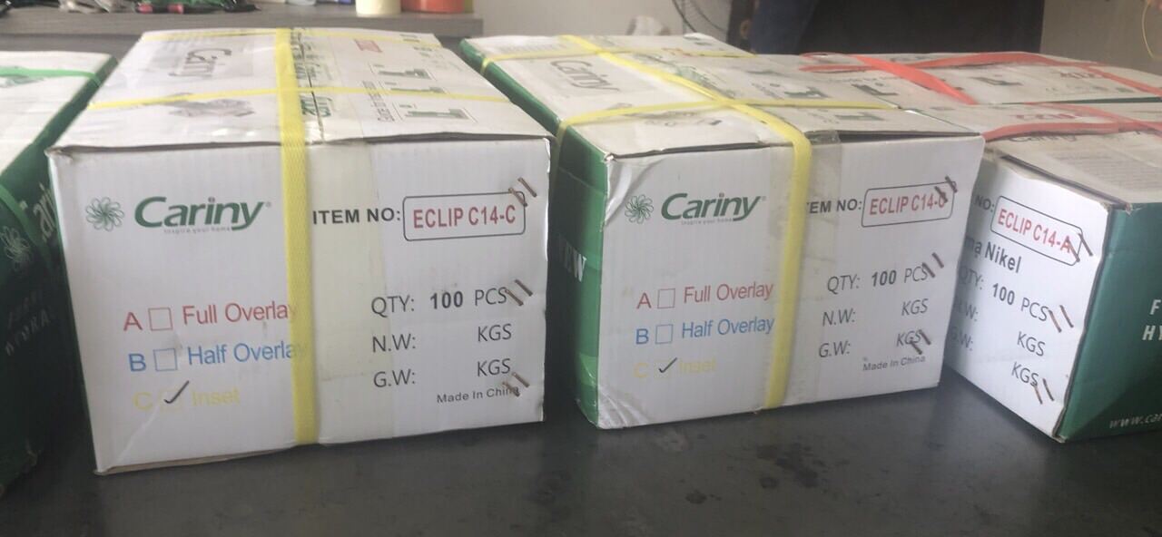 Bản lề thép C14, góc mở 110 độ