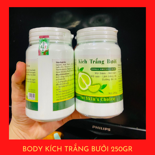 Kem body kích trắng bưởi 250gr