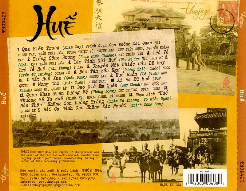 [MDCD] Bộ 3 Đĩa CD Huế - Hà Nội - Sài Gòn