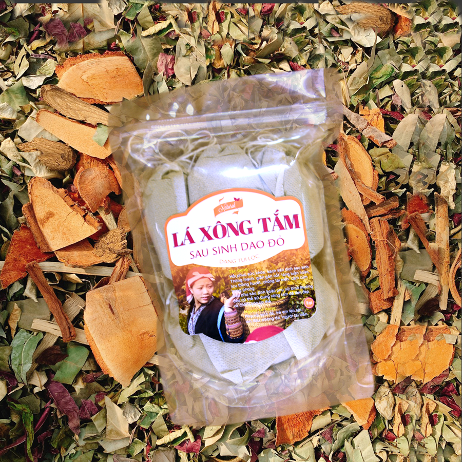 Lá Xông Tắm Dân Tộc Dao Đỏ 10 Túi Lọc