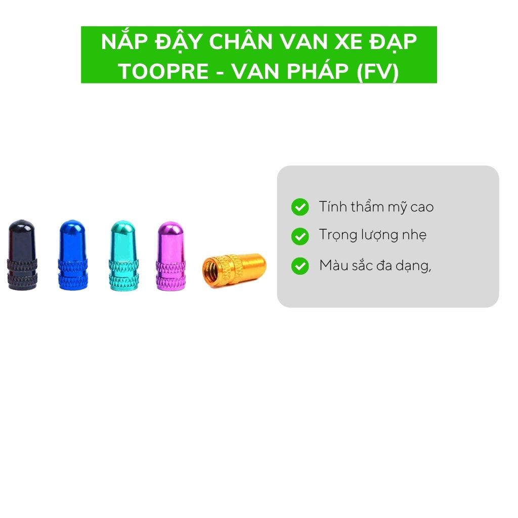 Nắp đậy chân van xe đạp TOOPRE - Van Pháp (FV)