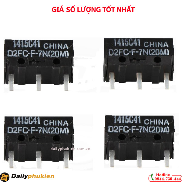Túi 5 Nút Click Chuột OMRON 20M, nút bấm chuột omron
