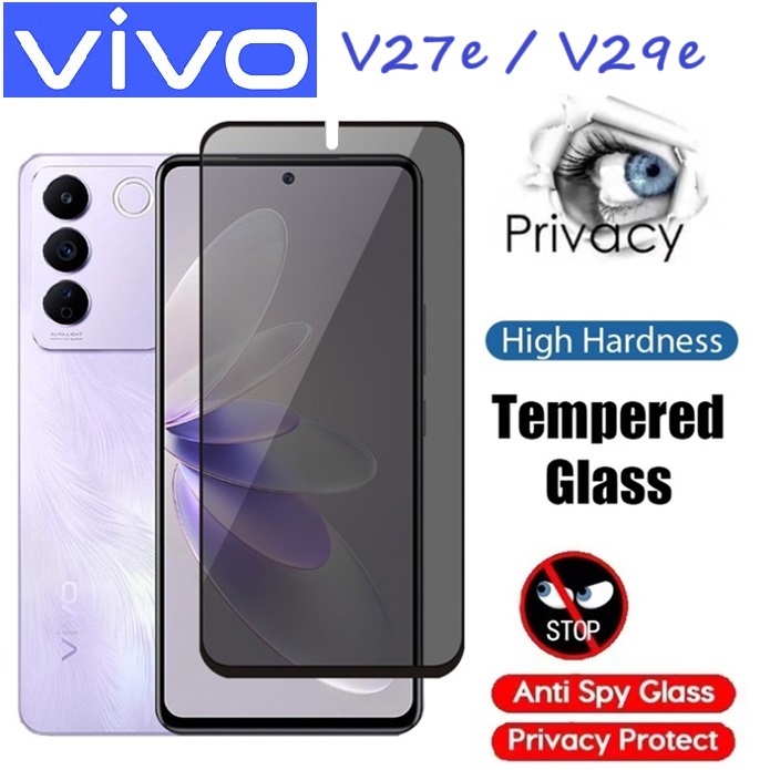 Cường lực chống nhìn trộm Vivo V27e / V29e 5G (Full màn Full keo)