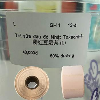 [HCM]Cuộn Giấy in tem Trà Sữa 50x30mm - 4 cuộn