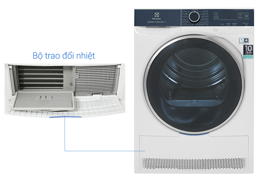 [HN] Máy sấy bơm nhiệt Electrolux 9 kg EDH903R9WB