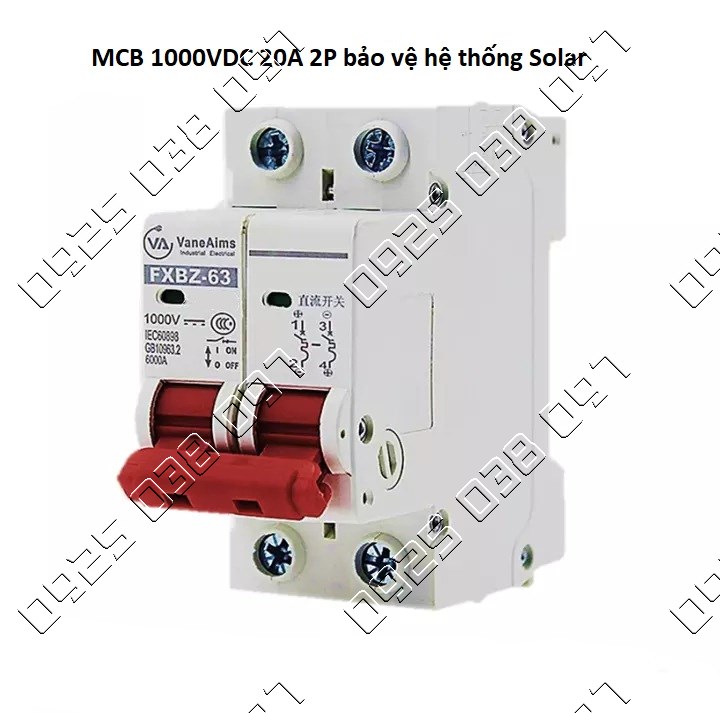 CB DC 1000V VaneAims chuyên dụng Solar 32A