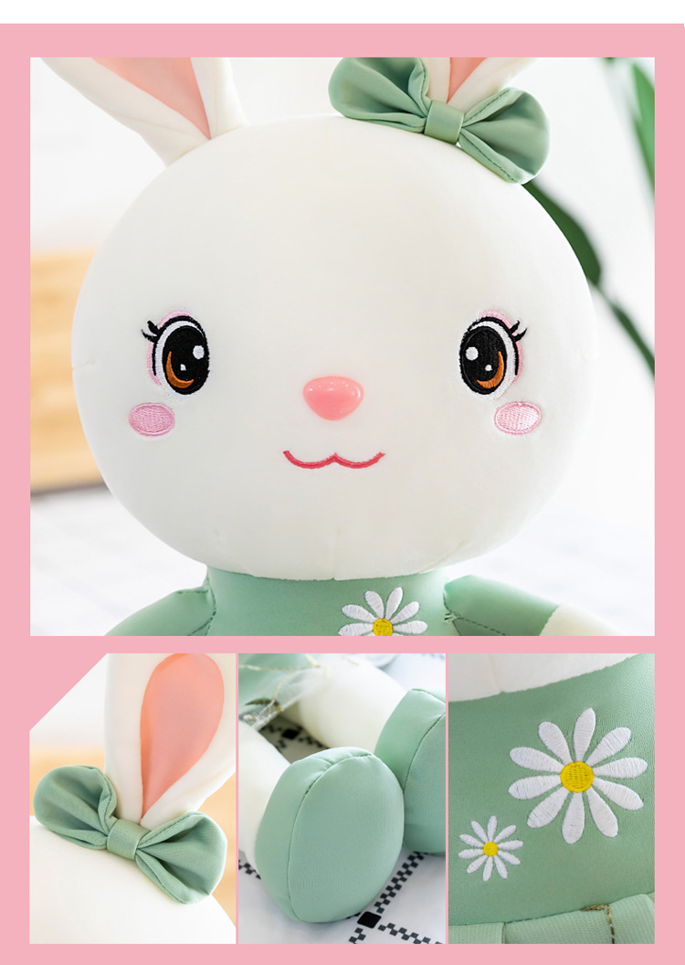 Thỏ bông mặc váy size 39cm và 65cm